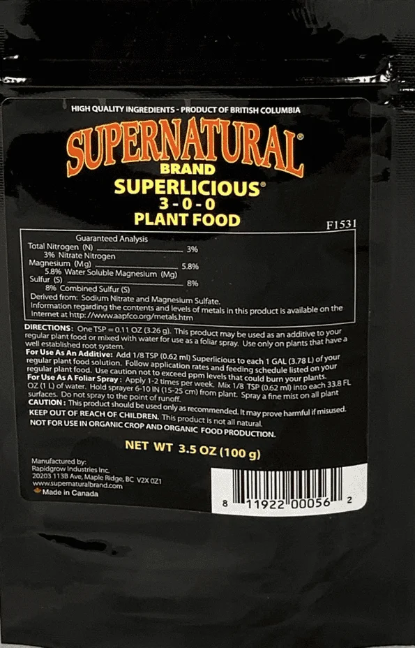 SuperNatural Brand Superlicious 3-0-0 500g